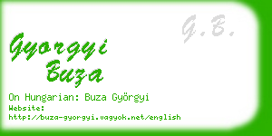 gyorgyi buza business card