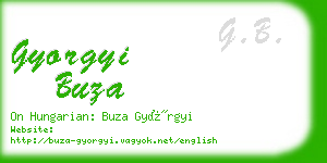 gyorgyi buza business card